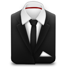 Manager Black Tie Icon 256x256 png